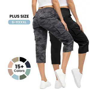 TBMPOY Women's Cargo Capri Pants Lightweight Quick Dry Hiking Capris 6 Pockets Outdoor Travel Summer Casual Cropped Camouflage Pants  #summervibes fathersdaygift