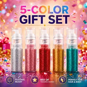 Holographic Glitter Spray, Fine Shimmer Mist for Hair & Body, Sparkle Spray for Face, Parties, Festivals & Makeup Looks