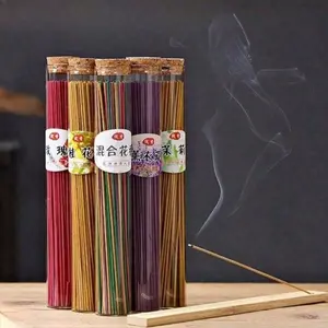 Luxury Acrylic Bottle Natural Flower Scented Incense Sticks, Long-Lasting Air Freshener, Home & Bathroom Deodorizer, Zen Tea Ceremony Aromatherapy