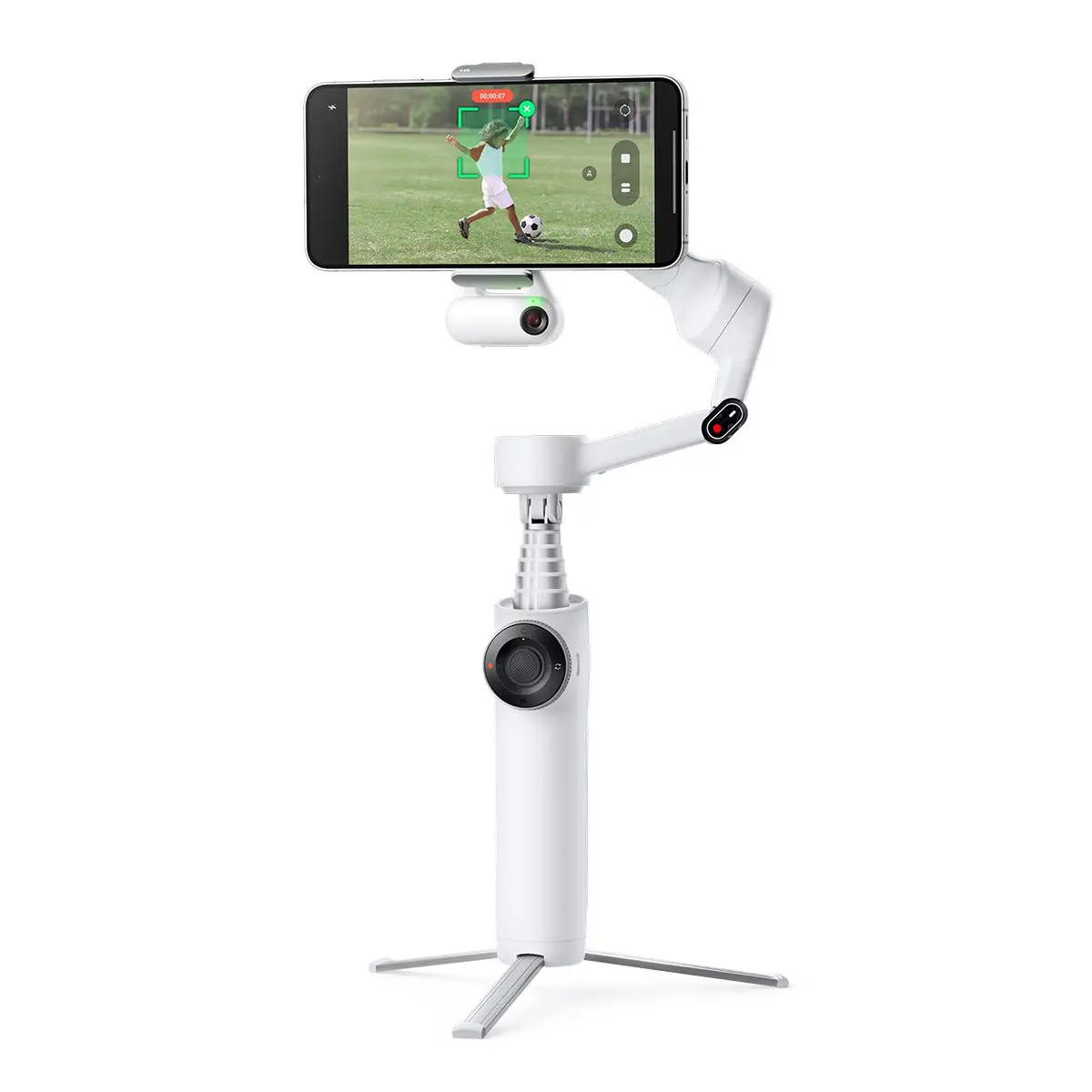 Insta360 CINSABQA-FLOW2LITE10 Flow 2 AI Tracker Bundle Gimbal Stabilizer for Cellphones, Mobile Phones - Summit White, Selfie & Mobile Phone Accessories
