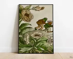 A Frog And Toad The Hat Vintage Poster 12x18 No Frame