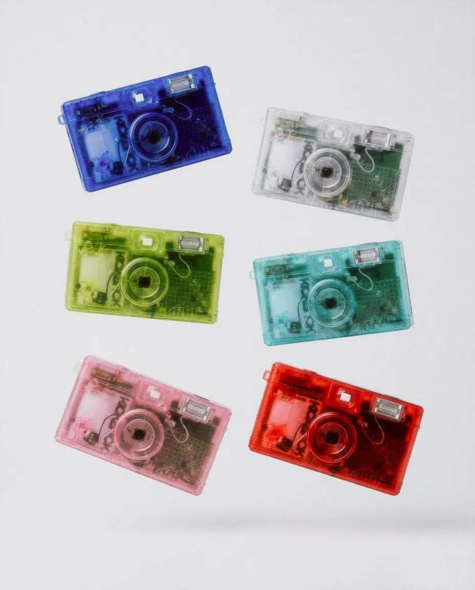 SUPERFLIK Screen-Free Digital Camera with Disposable Film Look - Compact Point & Shoot Digicam, Built-In Flash & Retro Filters, USB-C Transfer, 8GB MicroSD Card Included, Y2K Vintage Camera for Parties, Travel & Daily Photos Instant