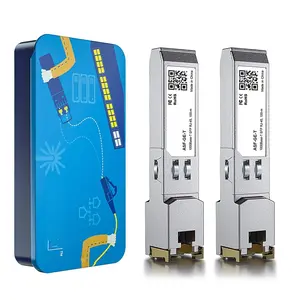 H!Fiber 1.25G SFP to RJ45 Module, 1000Base-T Ethernet SFP+ Copper Transceiver for Cisco SFP--T, Ubiquiti UF-RJ45-1G, Unifi, , Mikrotik, , Fortinet, D-Link, up to 100m, 2 Pack