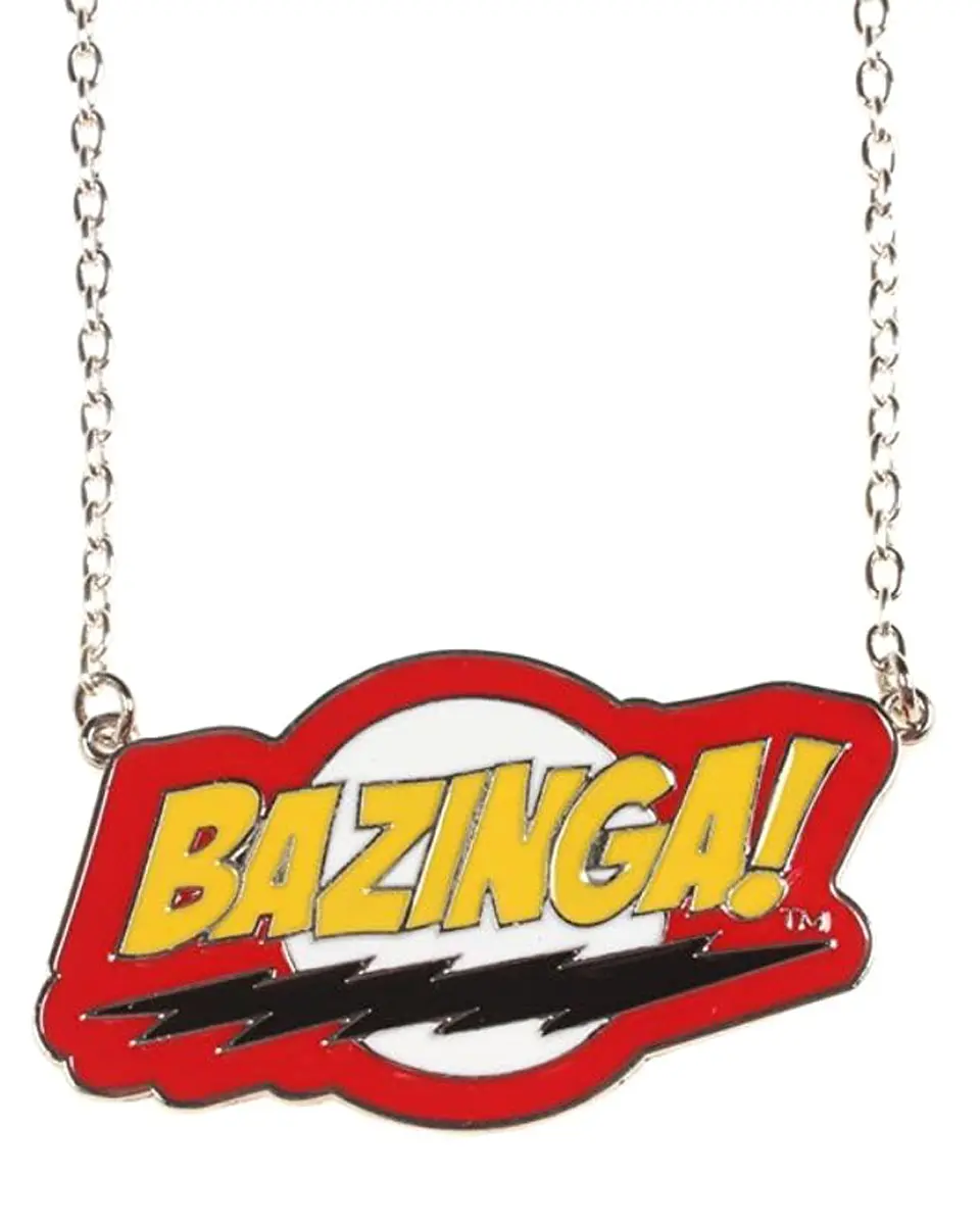 Big Bang Theory Bazinga Logo Pendant Necklace
