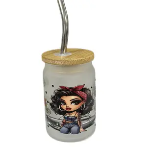 Chicana Lowrider Mini Shot Glass 3.5 oz with Straw - Perfect for Tequila Lovers - Drinkware, Bottles