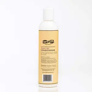 Burdock Naturals Organic Hair Conditioner with Jojoba Olive & Shea Butter for Moisture & Antibacterial Properties 8 fl oz
