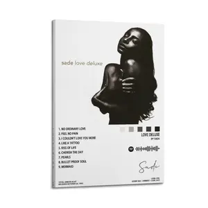 Love Deluxe Sade Poster for Bedroom Aesthetic Canvas Wall Art Living Room Posters Painting Picture Print Modern Family Decor Artist Bathroom Poster
