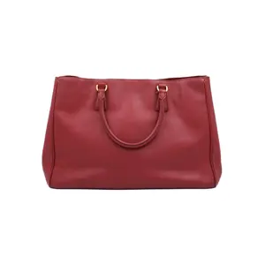 Pre-owned PRADA Leather Tote Bags Galleria Large Red JM R056