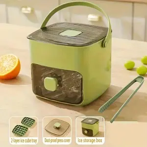 [Dealsforyoudays] Handheld Ice Bucket, 48-Cell Ice Cube Tray, Ice Mold, Freezing Tool — Food-Grade, Large-Capacity, Home Press-Type Ice Cube Tray