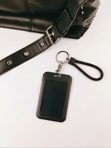 Macaron Card Holder Keychain Pendant, Shopping Bag Key Holder, Compatible with Airline Tag Wallets, Perfect Gift for Bags & Backpacks, Casual Style All Seasons