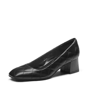 Dream Pairs Women's Square Toe Low Heel Pumps