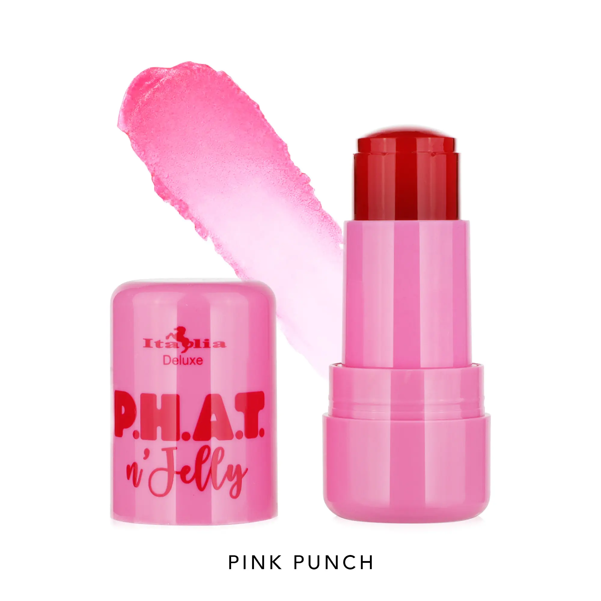 Italia Deluxe P.H.A.T n' Jelly Cooling Water Tint - Cruelty-Free, Lightweight, Non-Sticky Formula for Cheeks & Lips