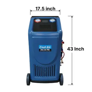 Cool Air Duo-AC Machine PRO Dual Refrigerant AC Service Station for R134a & HFO-1234yf with 7-Inch Touch Screen, 7 In