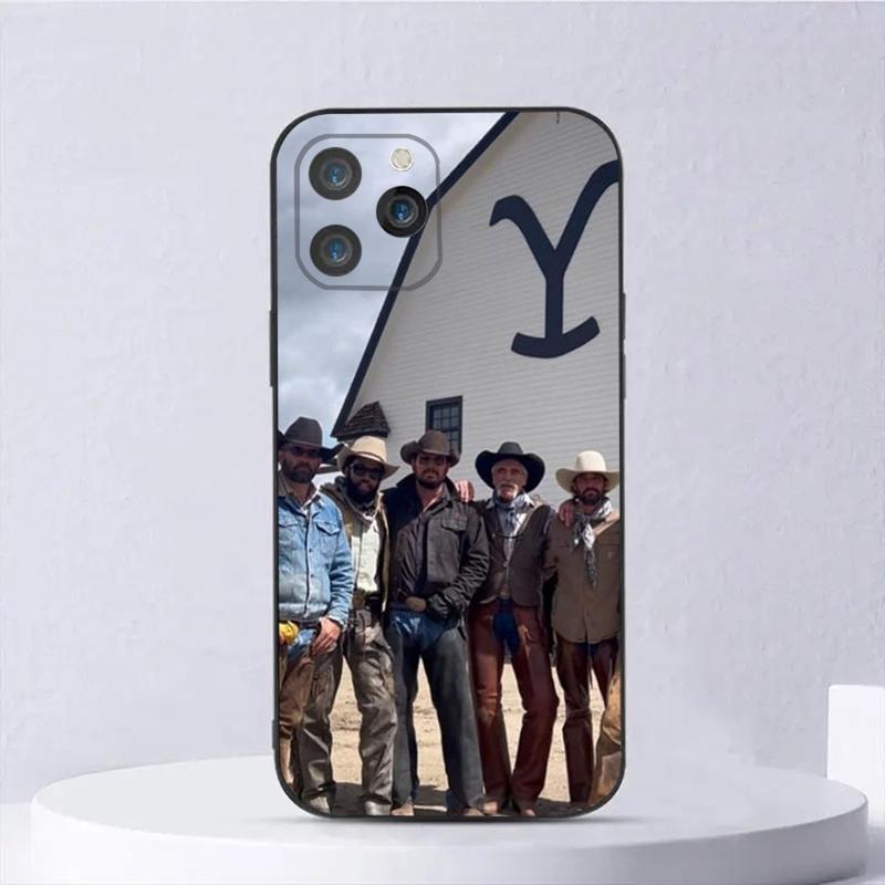 Yellowstone American TV series Phone Case Compatible with iPhone 16/15/14/13/12/11 Pro Max/Plus Soft Silicone Black Cover Protector Protection Yellowstone American TV series Phone Case Compatible with iPhone 16/15/14/13/12/11 Pro Max/Plus Soft Silicone Black Cover Protector Protection