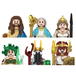 Trendy Greek Mythology Medusa Poseidon Zeus Jesus Hades Athena Mini  Figure Toys