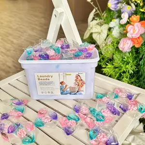 5D Laundry Clean Pods, Five-In-One Laundry Gel Beads Upgrade Version, 60pcs/bag,  120pcs/bucket, 8g/piece, Scent Booster Fruit Scented, Strong Stain Removal, Color Protection 👕✨, Laundry Detergent Pods Laundry Gel, Clothes Fresh Clothes Fragrance Laundry