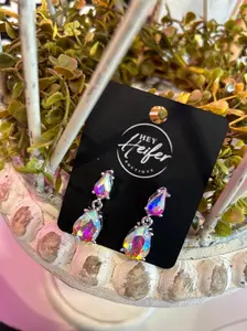 2 Bling Iridescent Earrings