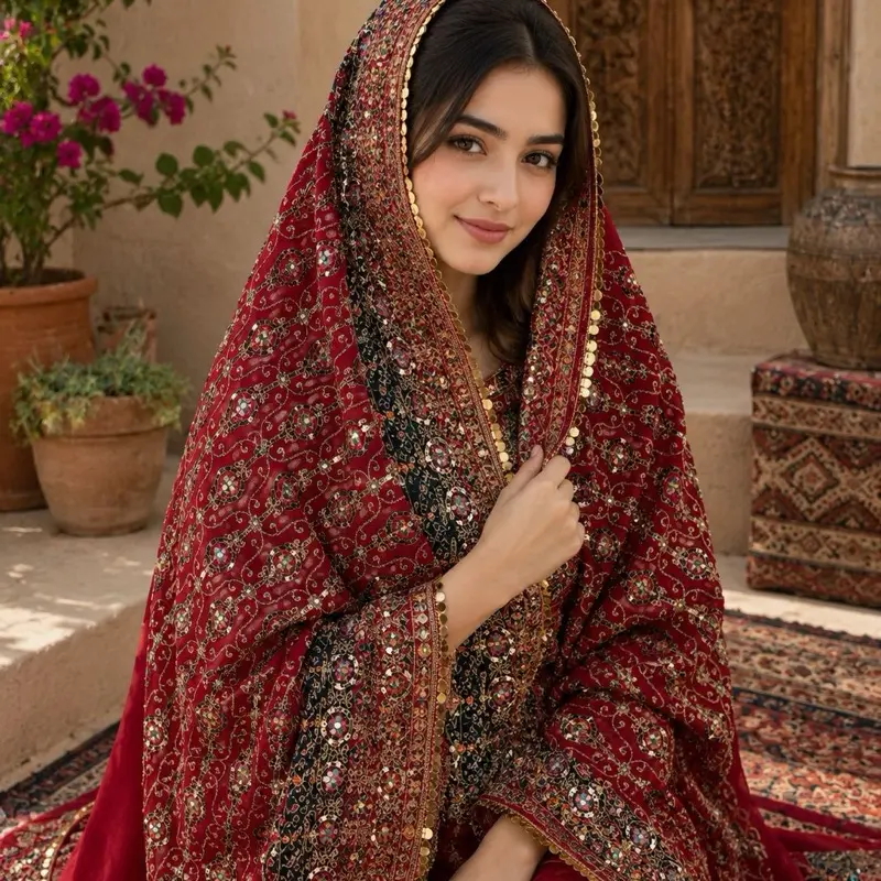Heavy Bridal Dupatta