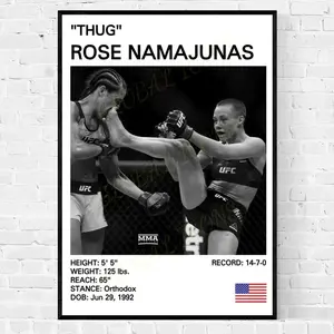 Rose Namajunas Poster, Rose Namajunas Print, Thug Rose, Mixed Martial Arts 633
