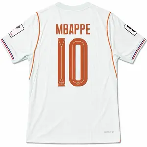 26 WC Mbappe Player Version Jersey - 26 Season Slim Fit with Player's Number and Name for Fans