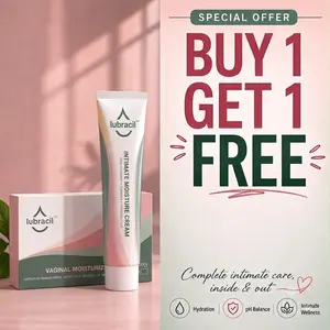 Plant-Based Lubracil Dual-Action Vaginal Moisturizer Bundle - Buy 1 Get 1 FREE + FREE Intimate Relief Cream (Single Item Eligible for Promotion)