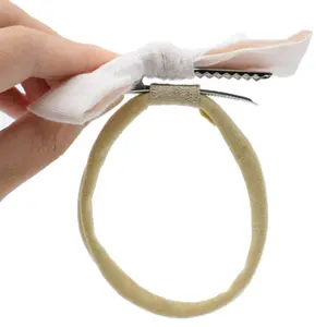 SQ-HDW134 Super Soft Nude Interchangeable Nylon Headbands for Newborn Baby Kids, High Stretchy, 15pcs for DIY Crafts