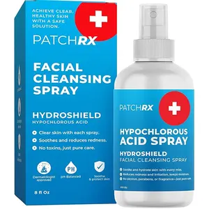 PatchRx Hypochlorous Acid Spray (8oz, Reduces Acne), Targets Bacteria - HOCL Facial Cleanser Acne Spray for Face, Body, Eczema, Pimples, Breakouts & Overall Skin Recovery (Reduces Redness)