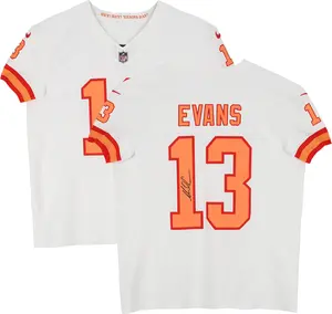 Mike Evans Tampa Bay Buccaneers Autographed Nike White 1976 Throwback Vapor Fuse Elite Jersey - Fanatics Authentic Certified