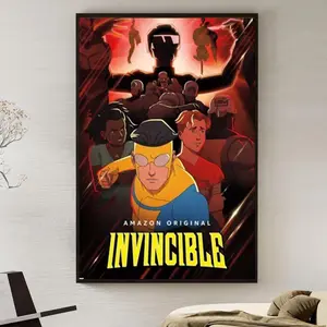 Mark Grayson Invincible Wall Art Poster, Comic Superhero Universe Print Decor for Bedroom Game Room Office, Gift Idea for Teens and Fans