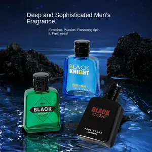 Black Knight Men's Perfume 100ml, Long Lasting Woody Fragrance Eau de Toilette, 3 Scents Optional for Daily Dating, Gift for Men