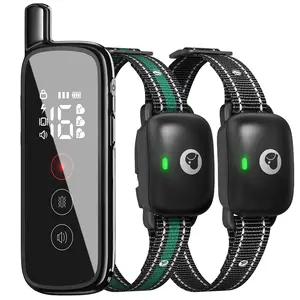 Dog Shock Collar, 3300ft Dog Training Collar with Remote, IPX7 Waterproof Rechargeable Sleek Modern Shock Collar for Small, Medium, Large Dogs with Beep, Vibration, Safety Shock, Light Mode, 8-120 lbs