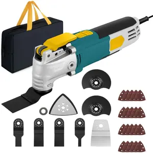 Multi Tool , 2.5Amp Electric Oscillating Tool Kit Corded with 28 count  Accessories, 6 Variable Speeds, 3? Oscillating Angle Oscillating  for , Scraping, Sanding