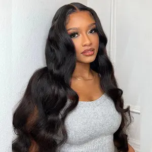 Transparent 6x4 13x6 Body Wave Lace Front Wig Pre Plucked Lace Frontal Wig Human Hair Wigs For Women