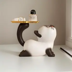 Light Luxury Key Storage Desk Living Room Entrance Shoe Cabinet Home Decoration Gift