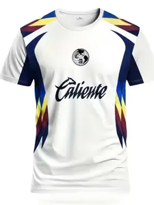 Men's Cup Edition Football Jersey, Football Uniform, Comfortable Breathable Outdoor Sports T-Shirt, Casual Fitted Short Sleeve Tee, Stylish Jersey, Sport Outdoor Clothing, All Seasons Wear