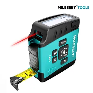 Mileseey DT20 Laser Tape Measure 3-in-1,digital tape， 130FT Laser Distance Meter with Real-Time Display, 16FT Digital Tape Measure, Area Volume Measuring, Waterproof & Rechargeable, Christmas gifts