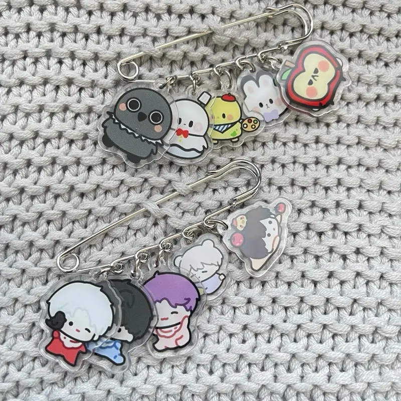 Game Love And Deepspace Xavier Zayne Rafayel Sylus Caleb Keychain Pin Pendant Accessory - Durable Alloy with Character Designs for Cosplay and Gifts