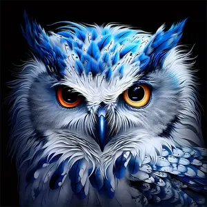 5D DIY Diamond Painting Kits For Adults 5D Diamond Art Kit For Beginners, Owl DIY Paint With Round Full Drill Diamonds Diamond Art Embroidery Craft For Home Wall Decor, Handicraft