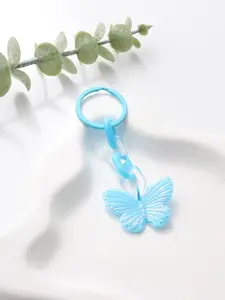 Acrylic Blue Butterfly Keychain, Creative Unique Design, Sweet Romantic Style, Car Bag Pendant, Gift for Friends and Family