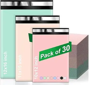 Variety Poly Mailers, 30 Pack Shipping Envelopes, Plastic Packaging Bags, Self-Seal Polymailers, Mailers Poly Bags, Shipping Bags for Small Business (10 Each: 10x12, 11x15, 12.5x16)