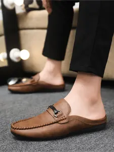 Lace-Free Men's Slip-On Loafers Lightweight Moccasin Shoes Your go-to everyday streetwear essential Slip On Mules
