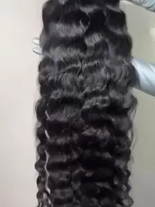 RAW 100% Unprocessed Hair Bundles 16"-30" Wavy Natural Color Chemical Free Extensions 3-3.5oz per bundle Machine Double Stitch
