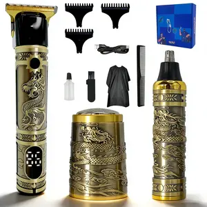 3 in 1 Electric Shaver Kit, 1 Set Professional Hair Trimmer for Men, Nose Hair Trimmer, Cordless Barber Trimmer, Men's Grooming Kit, Hair Clippers Set