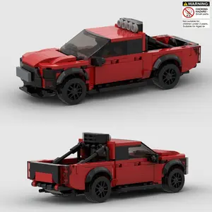 318pcs Classic Retro Pickup Truck Building Toy Car Model Set, Building Blocks Set, Adult DIY Super Sports Racing Car Kit, Birthday Halloween Christmas Gift