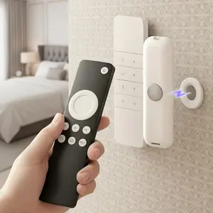 10pcs Magnetic Remote Control Holder Wall Mount, Adhesive Remote Control Holder Strong Hold TV Remote Holder For Home Office Supply Storage