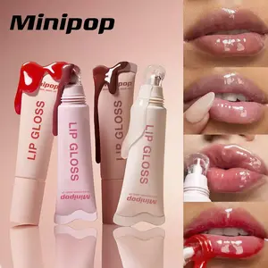 6-Pack Women's Lip Plumping Serum and Moisturizing Lipgloss, Hydrating Formula for Natural Lip Color, Ideal for Everyday Use