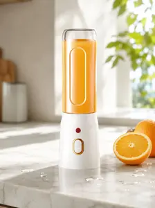 Coffee Lover & Baby Mom Must-Have: 450ml Portable Grinder & Blender, 10-Blade, USB Recharge, One Charge = 5-15 Uses