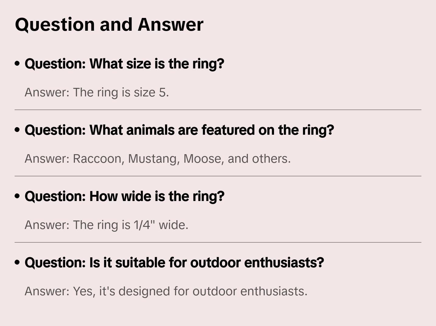 925 Silver Band Ring - Size 5 - Outdoor Enthusiast - Animal Tracks - Raccoon, Mustang, Moose, Lion, Coyote, Beaver, Wolf, Bear