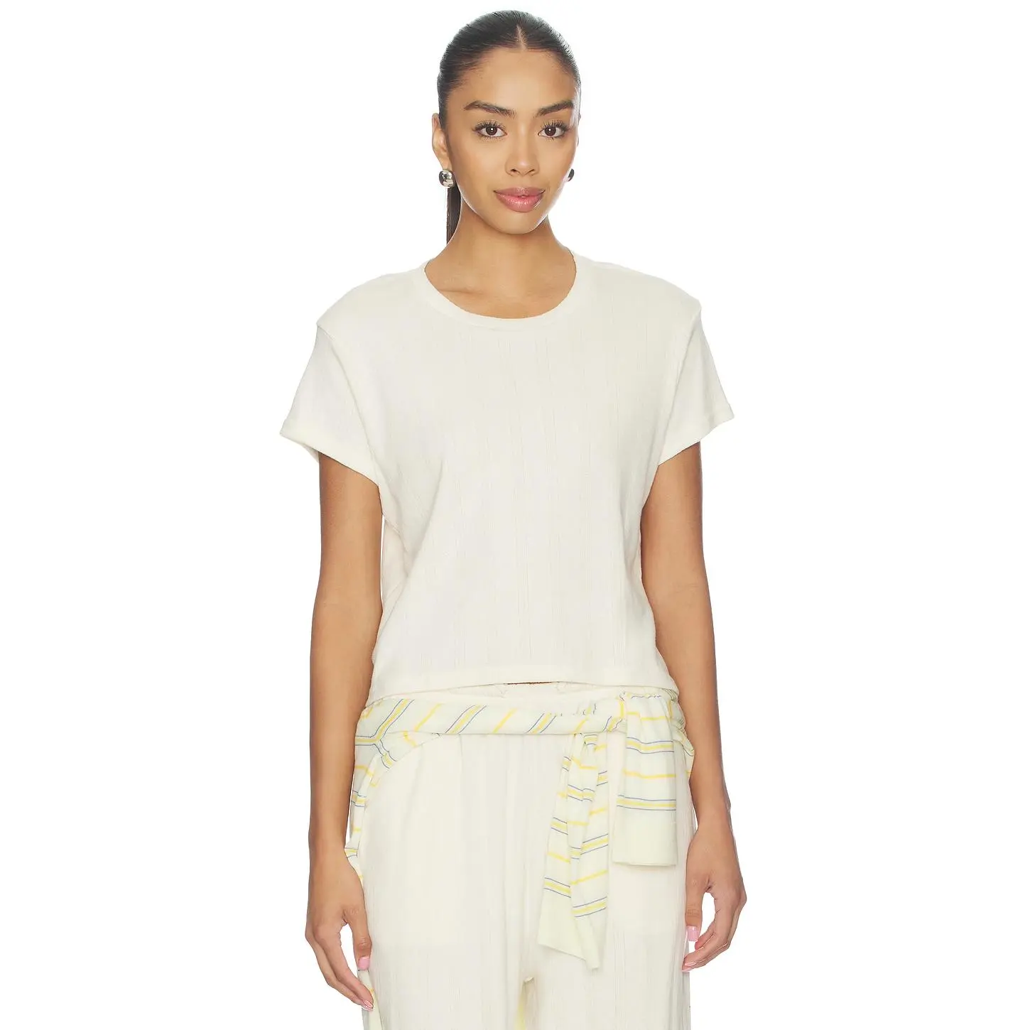 STRUT-THIS The Ayla Tee in Pointelle