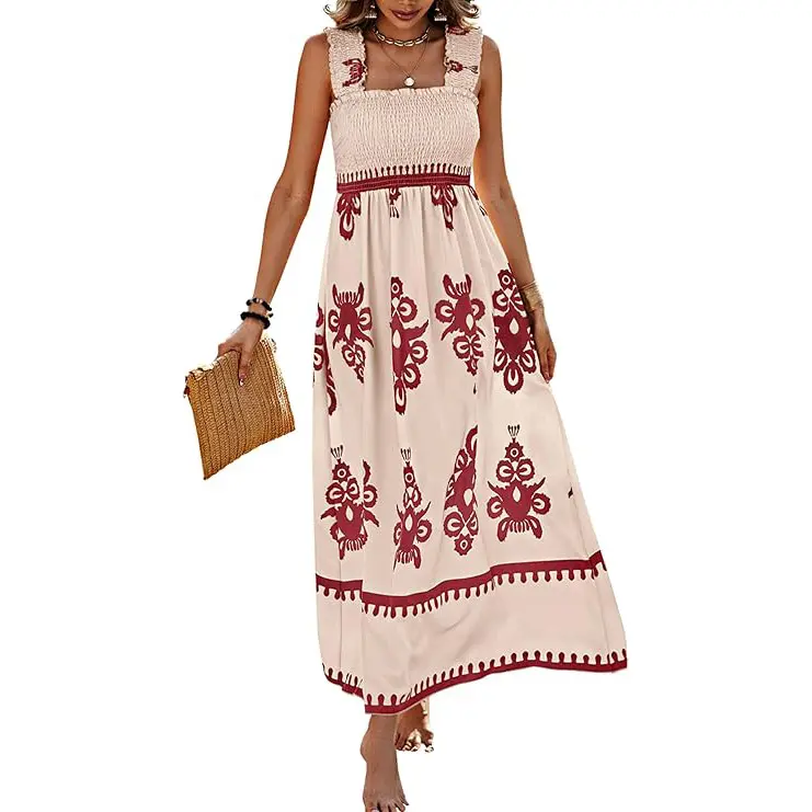 Floral Apricot Wine Red
